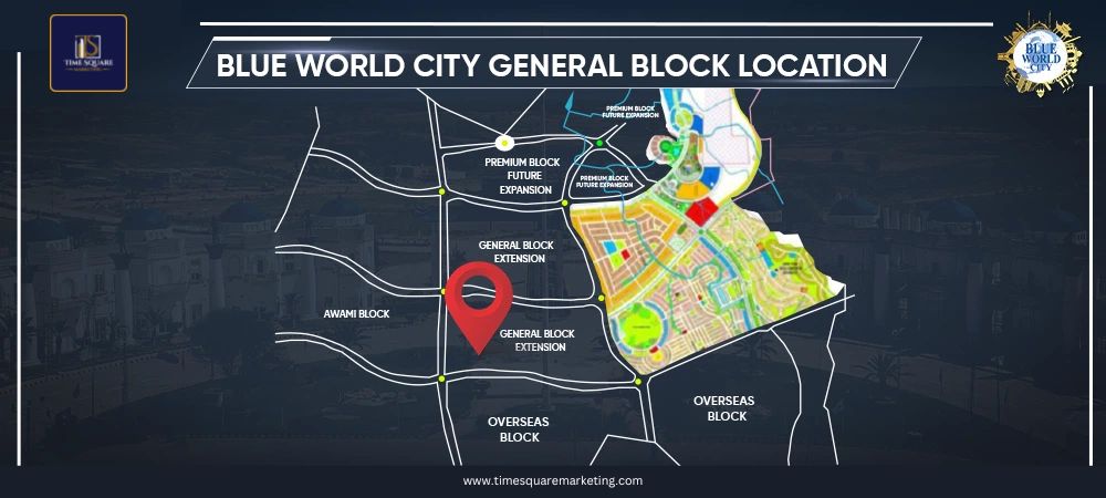 Blue World City General Block Location