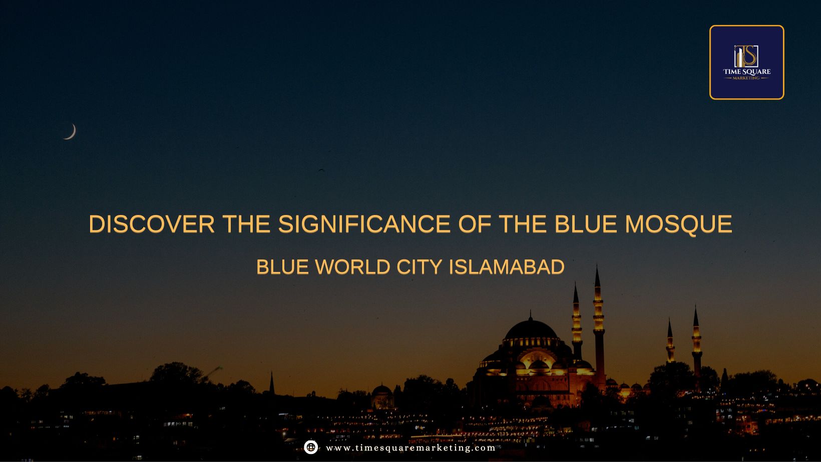 Blue Mosque in Blue World City Islamabad