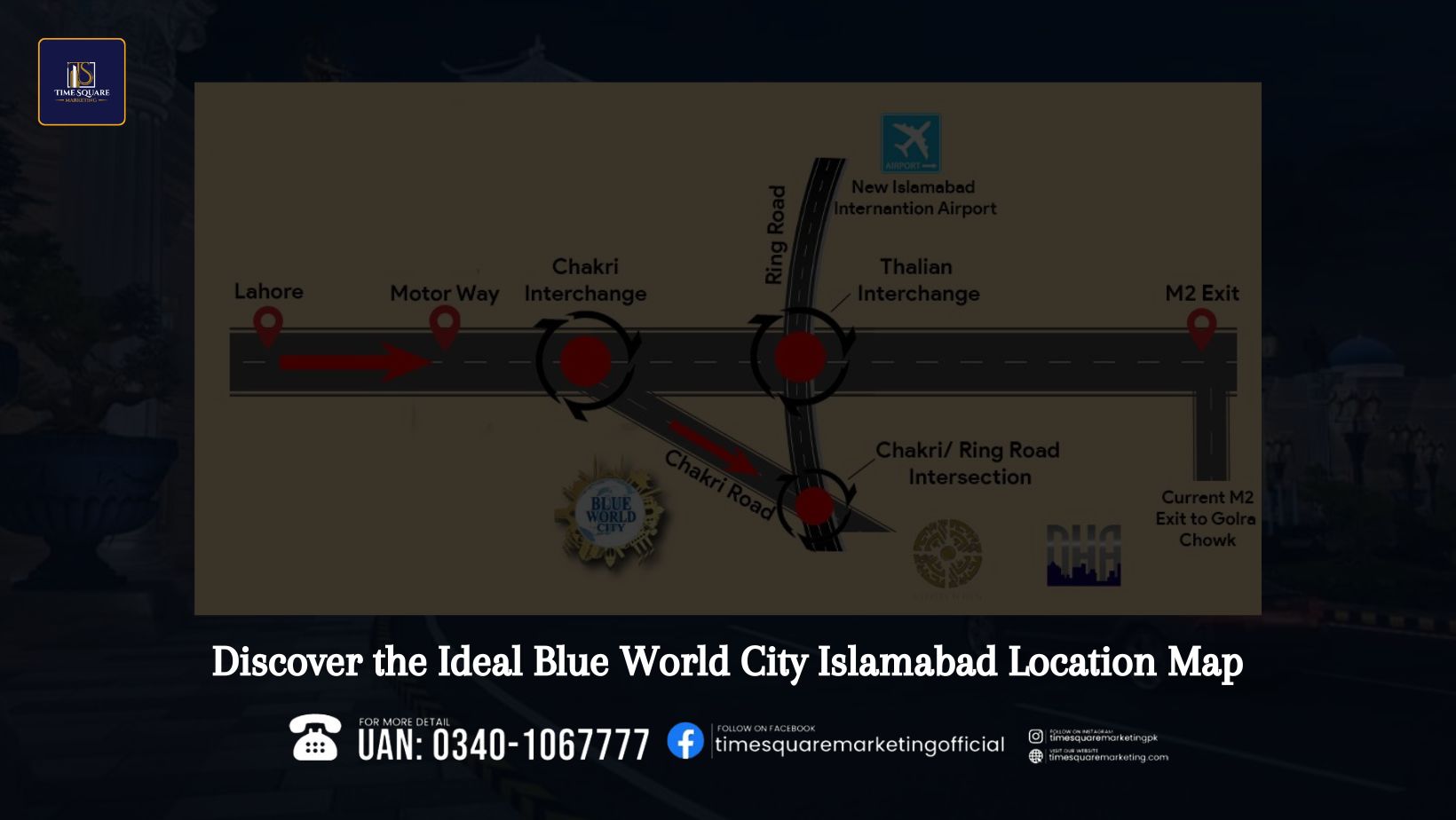 Discover the Ideal Blue World City Islamabad Location Map