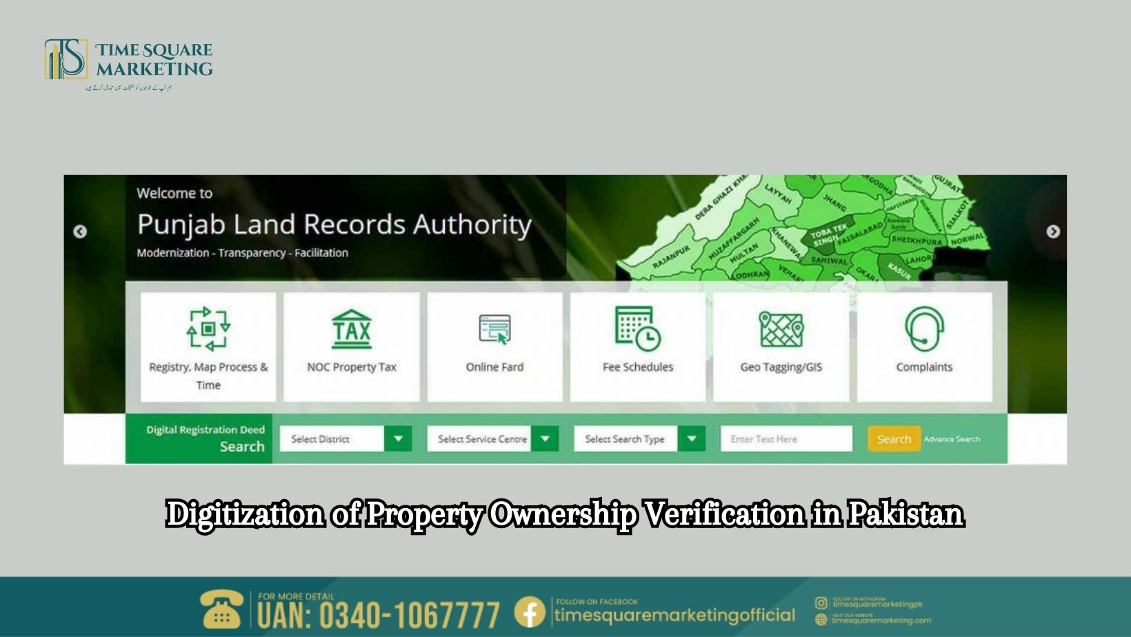 Digitization of Property Ownership Verification in Pakistan