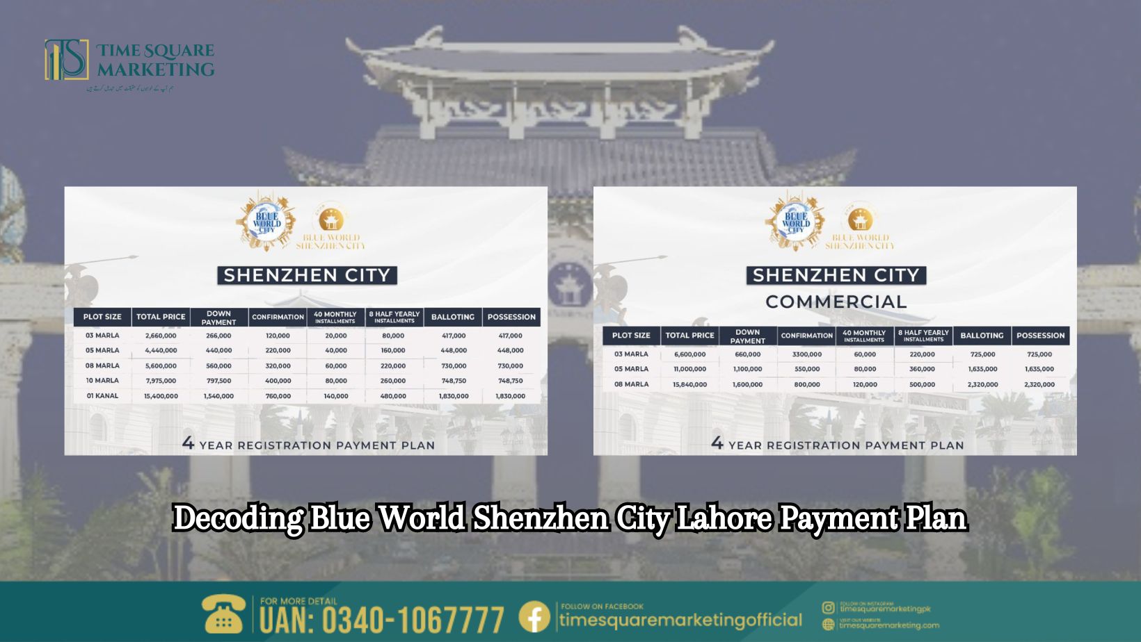 Decoding Blue World Shenzhen City Lahore Payment Plan