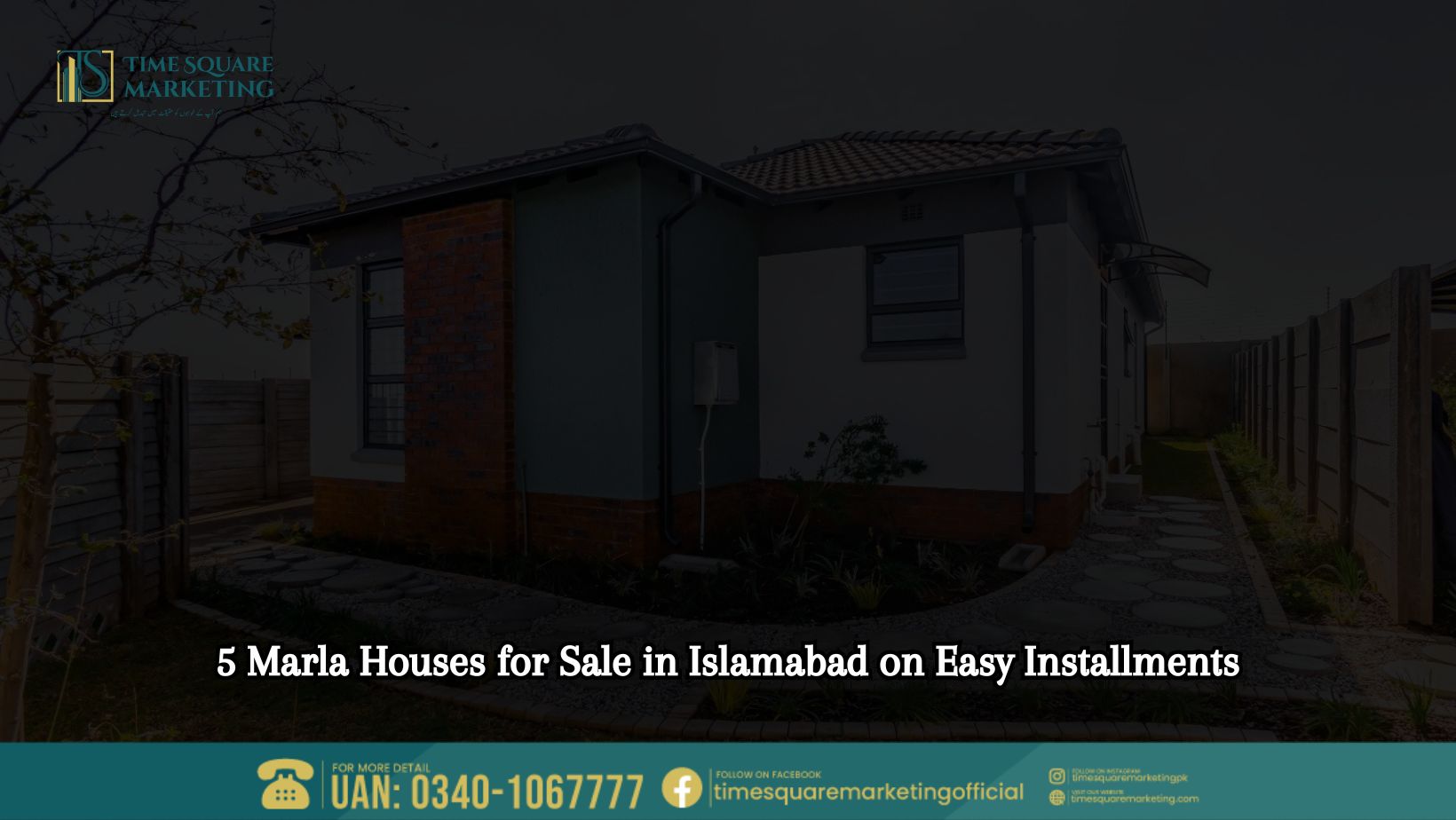 5 Marla Houses for Sale in Islamabad on Easy Installments