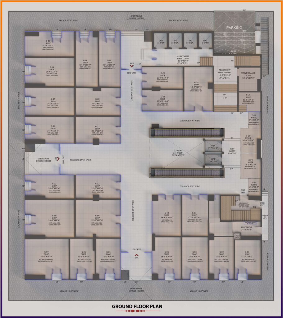 Bahria Sky 2 Floor Plan