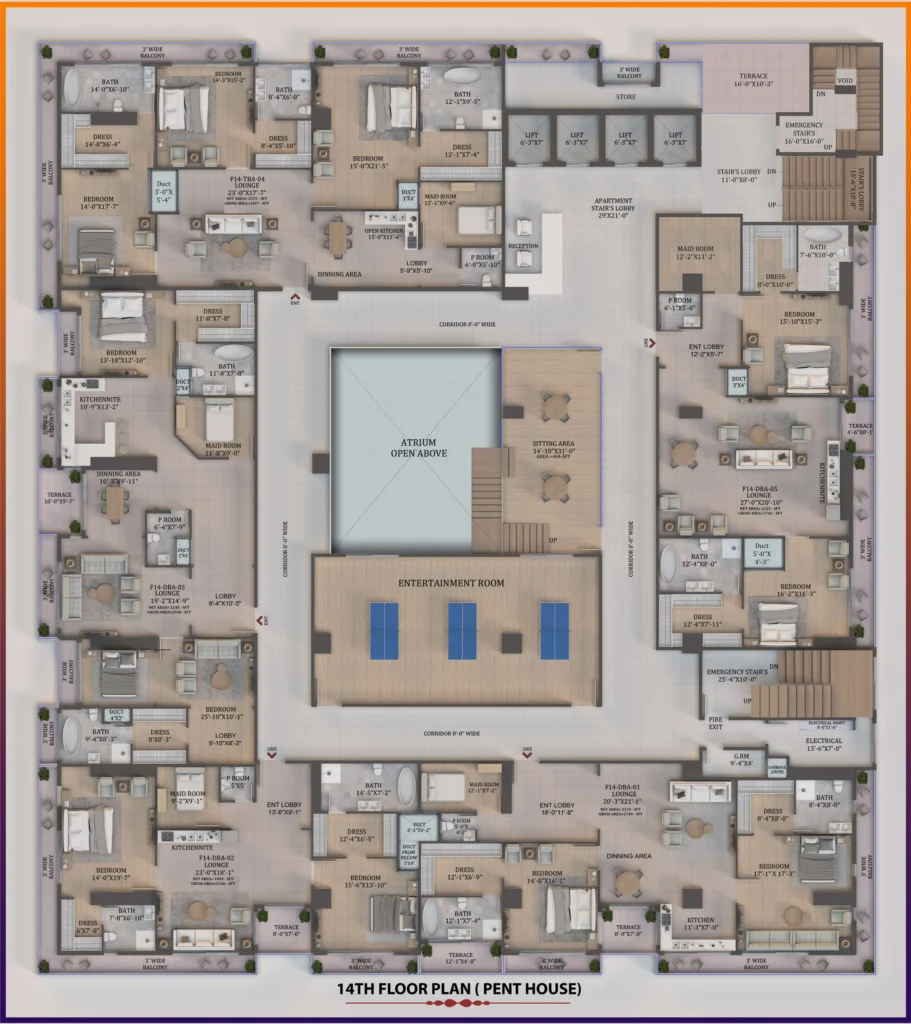 Bahria Sky 2 Floor Plan