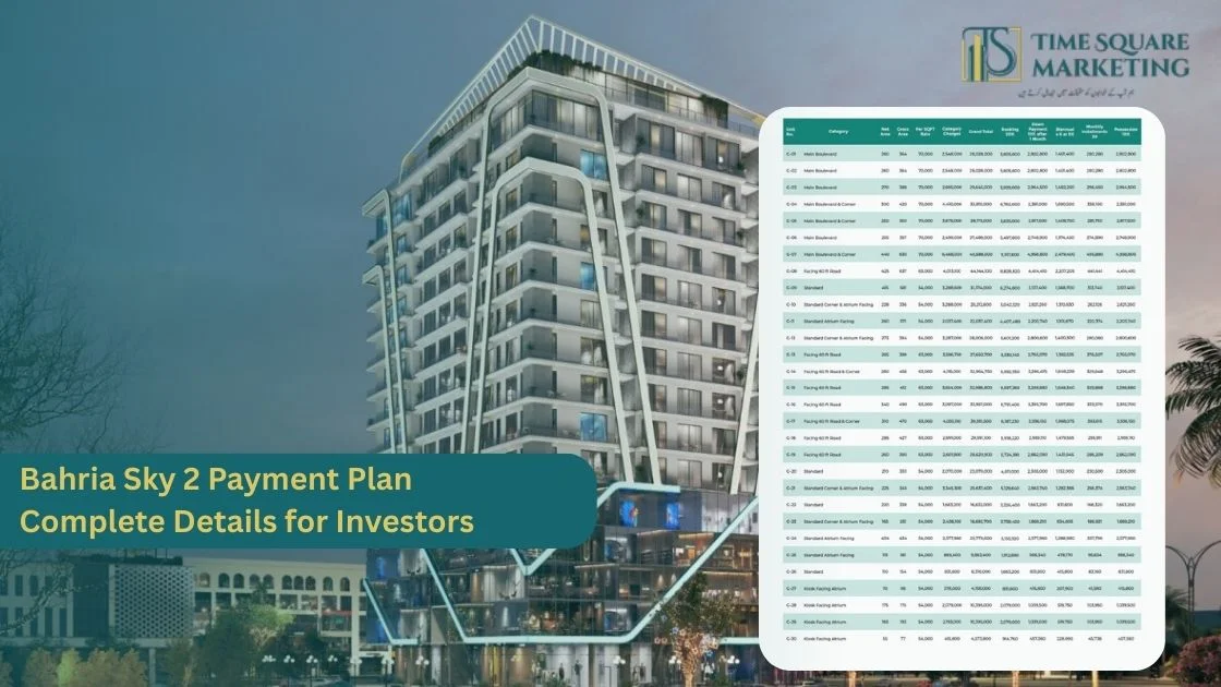 Bahria Sky 2 Payment Plan Complete Details for Investors