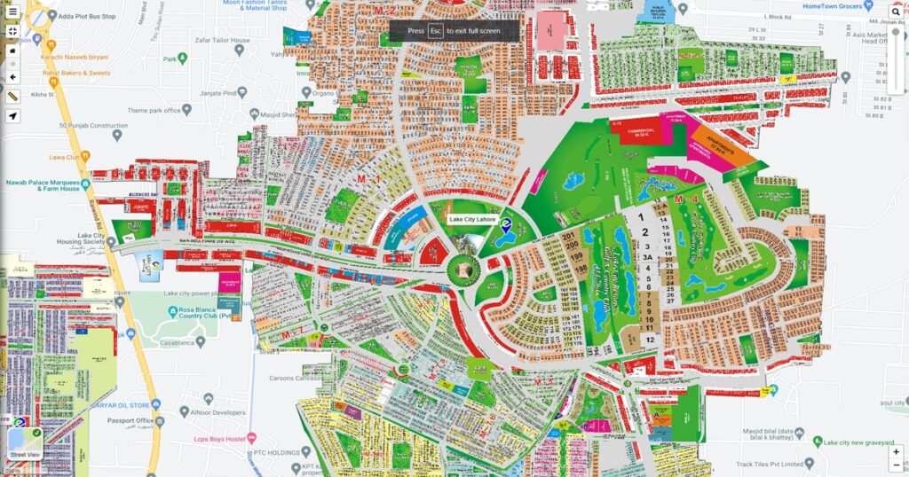 Lake City Lahore Master Plan